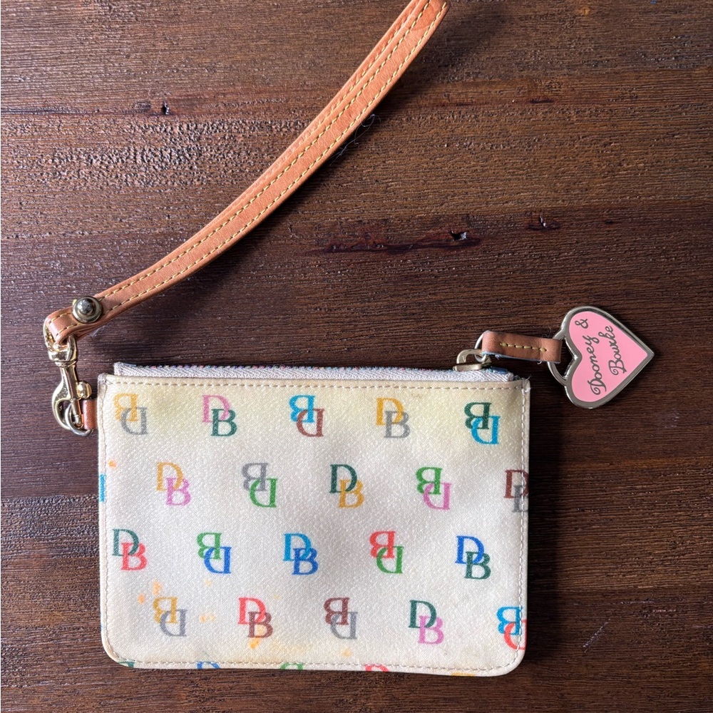 Dooney & Bourke Multicolor Wristlet Y2K vintage